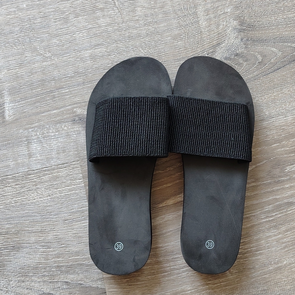 Black Mule Sandals